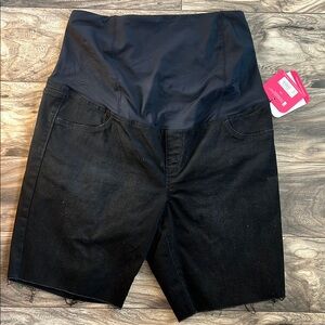 Isabel Maternity Crossover Panel Shorts - 14 - NWT